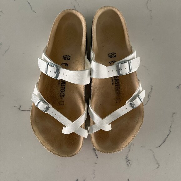 Birkenstock Mayari - Men's 10-10.5 | 43 Eur - Leather - White Colorway! - Picture 4 of 5